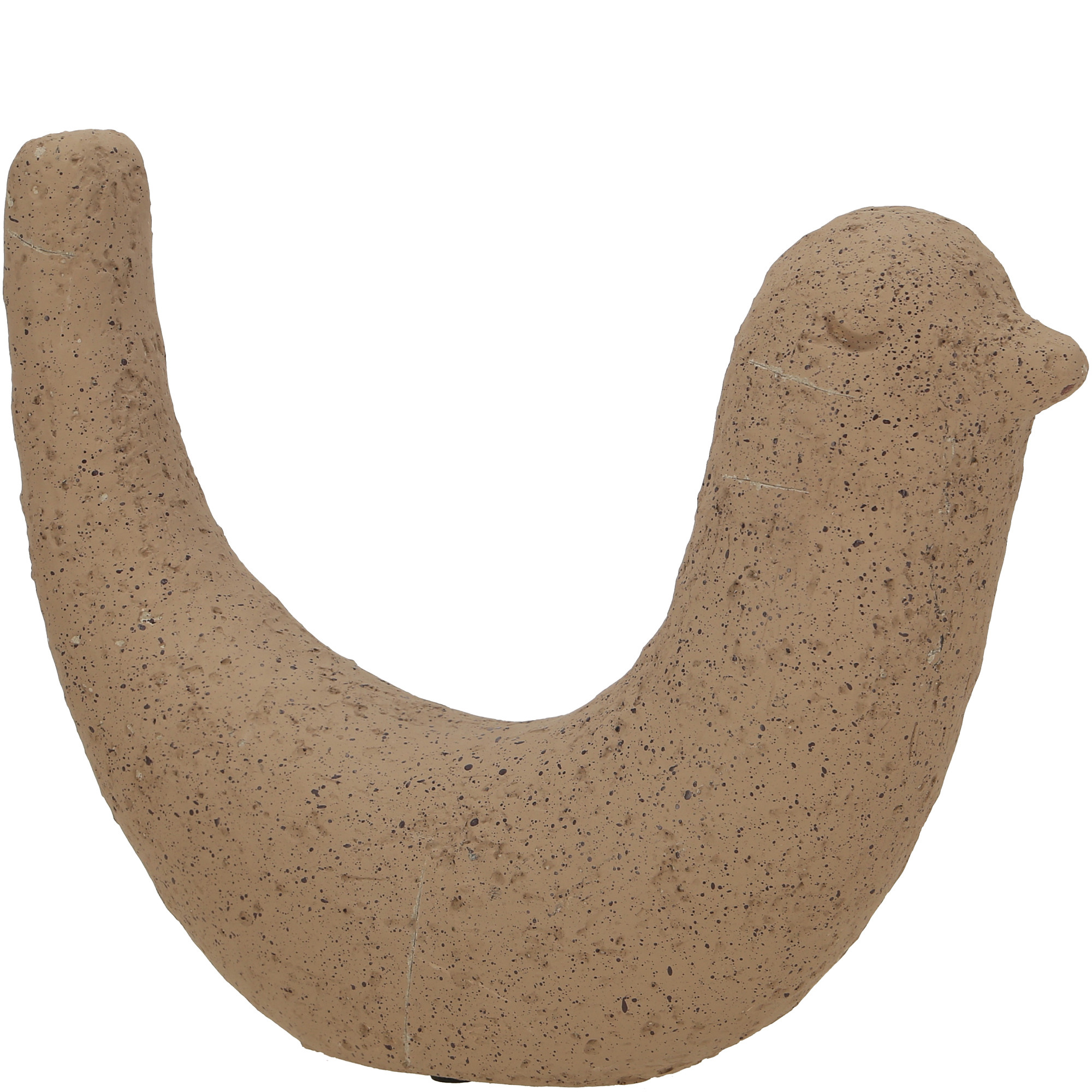  Betonnen vogel Malea, L23.5cm, B7cm, H18cm, mauve